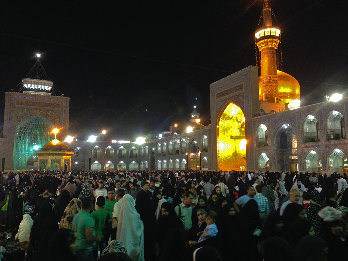 One of 8 courtyards in the Imam Reza shrine