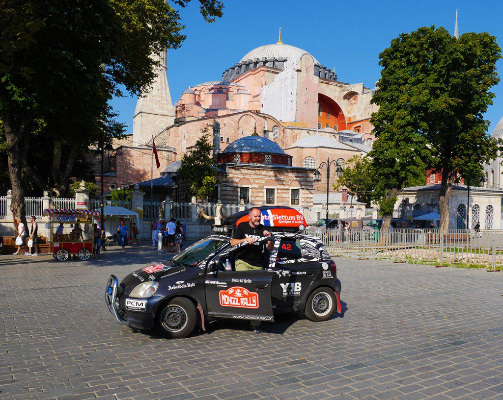 Outside Haga Sophia, Istanbul