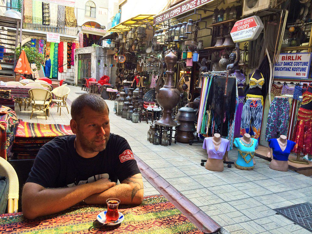 Lars in the Grand Bazaar in Istanbul