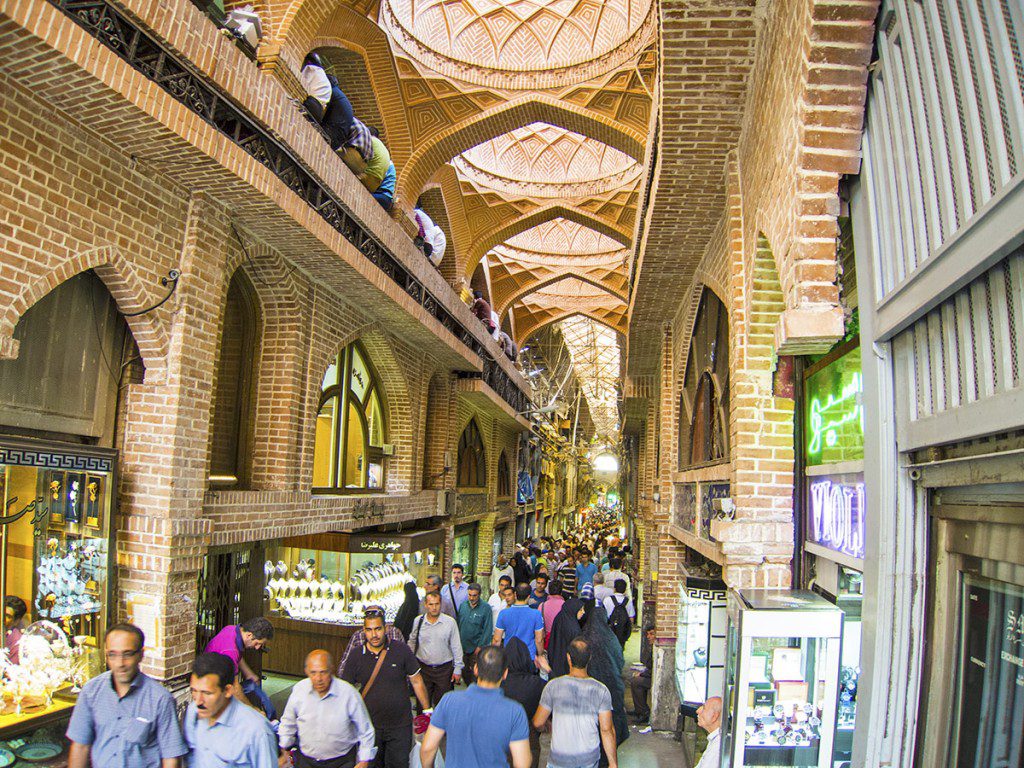 At the Bozorg Bazaar in Tehran