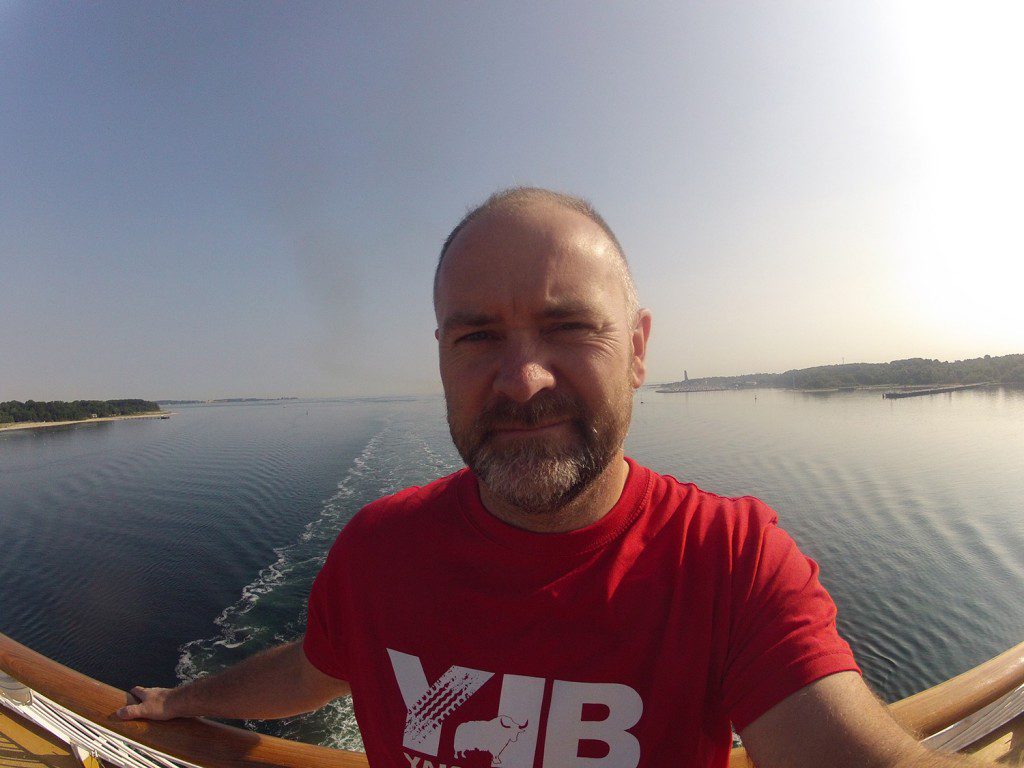 Snorre on the ferry to Kiel