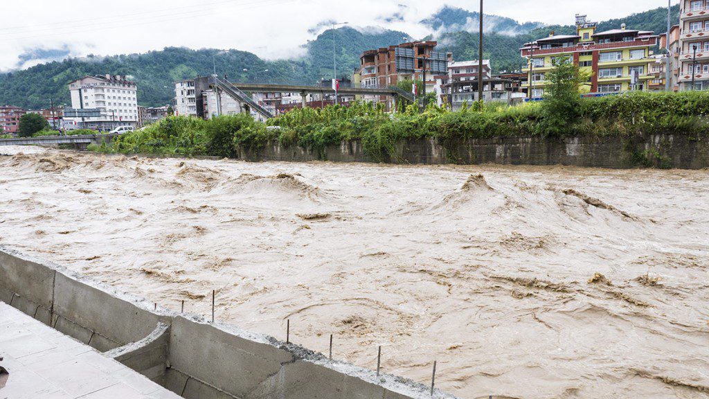 Flooding in Hopa, Turkey