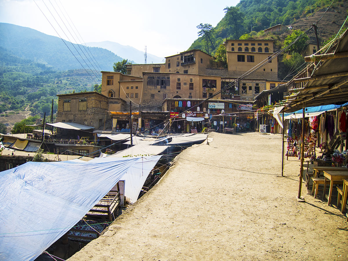 The roofs in Masuleh are the streets