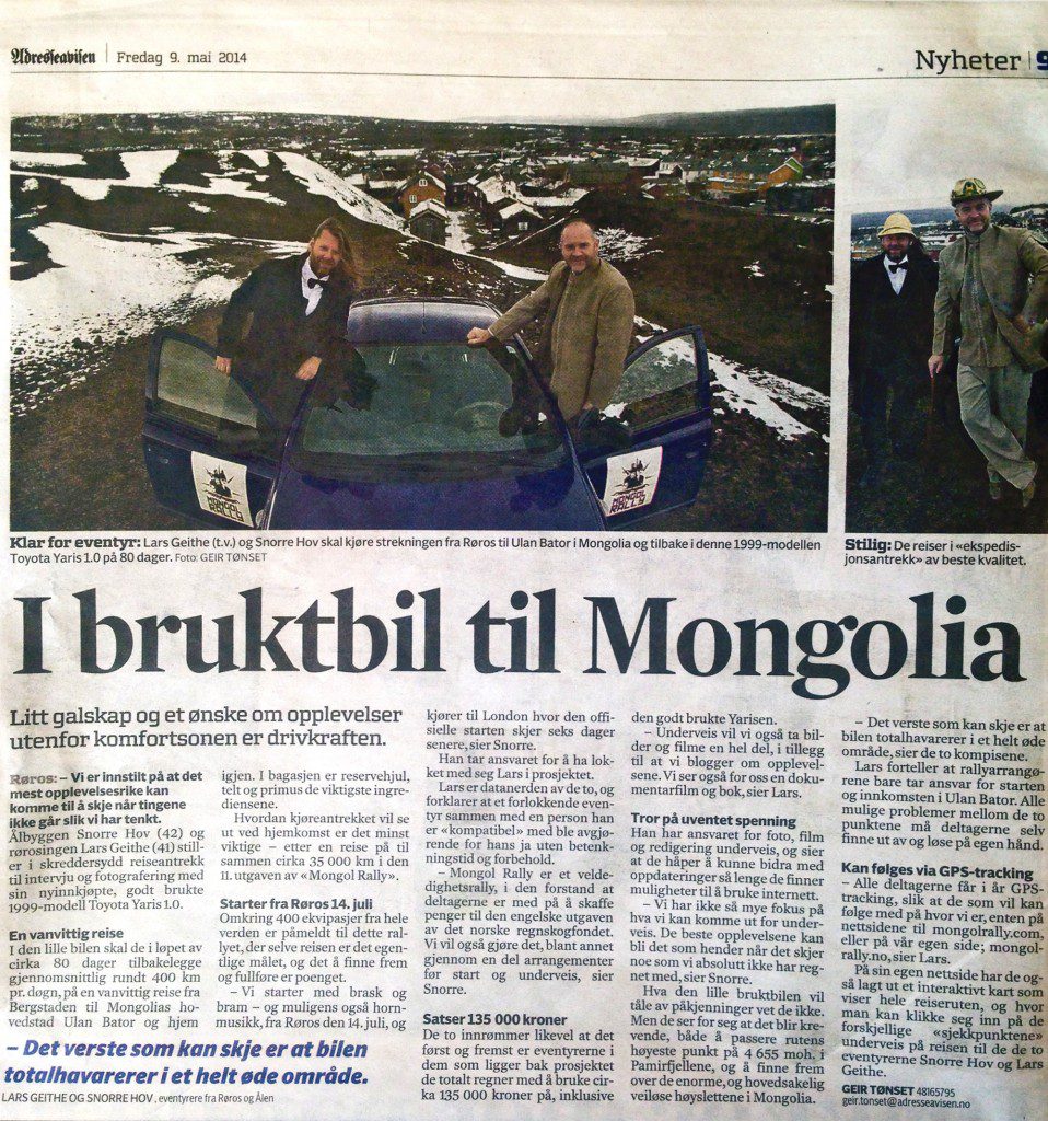 I bruktbil til Mongolia. Photo: Geir Tønset