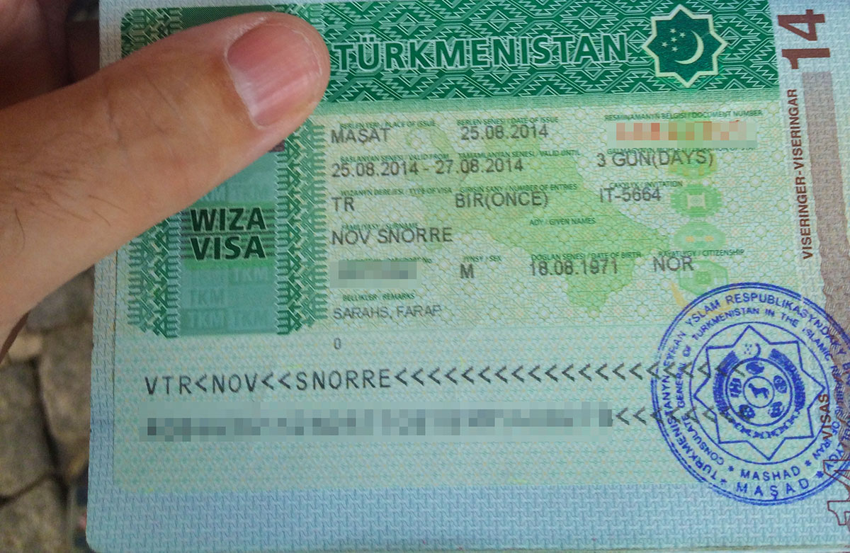 Turkmenistan visa