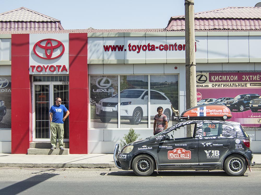 Toyota dealership in Dushanbe